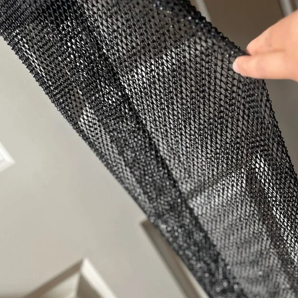 Alice + Olivia Havana High-Neck Cutout Mesh Dress