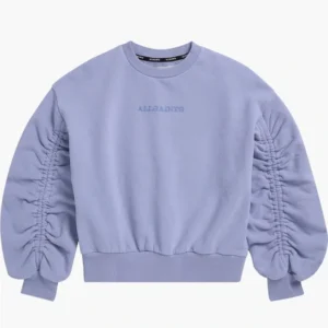 AllSaints Kids' Lavender Cotton Sweatshirt – Soft Crewneck Pullover