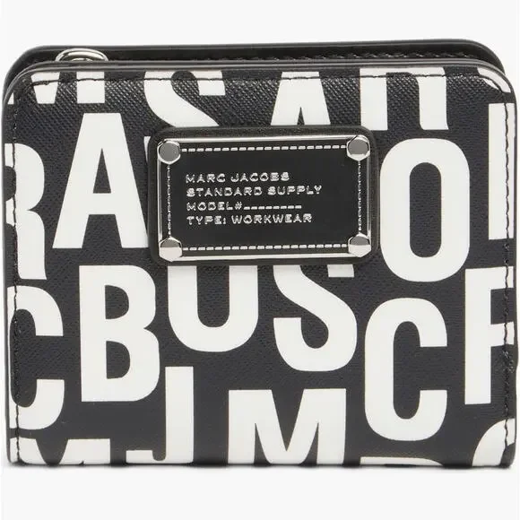 Marc Jacobs Jumbles Logo Compact Wallet