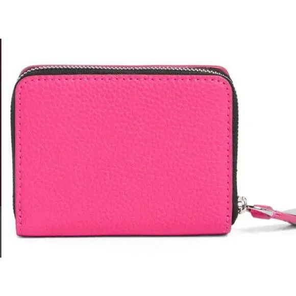 Marc Jacobs Women’s Hot Pink Leather Compact Wallet