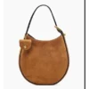 High Conversion: Marc Jacobs Large Suede Hobo Bag in Caramel Brown - Oversized Shoulder Bag