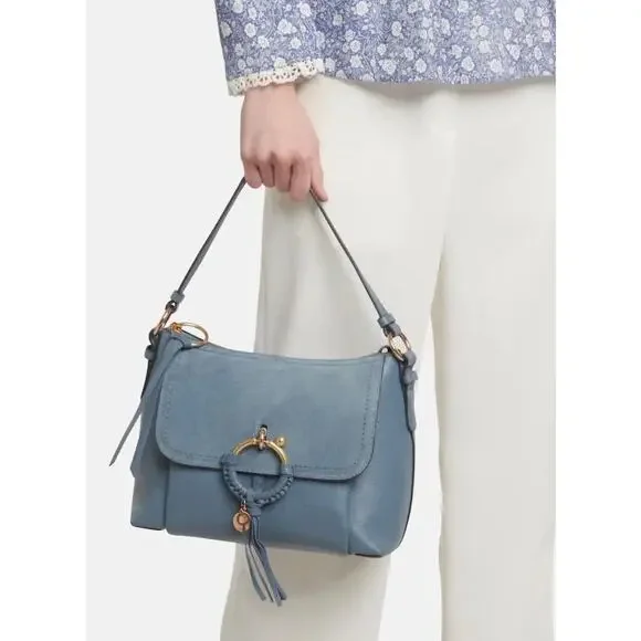 m_wp_6965c6b1001542c3416c3bc7 See by Chloé Joan Small Crossbody Bag - Stormy Sky Leather & Suede