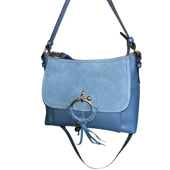 m_wp_6965c6b344ad4d263f3b43b1 See by Chloé Joan Small Crossbody Bag - Stormy Sky Leather & Suede