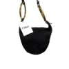 m_wp_6972dbe988849ad1af404e89 Chloé Small Bracelet Handbag in Black Suede - Gold Ring Handle Bag