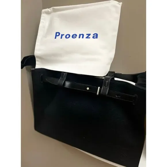 Proenza Schouler White Label Belted Large Canvas Tote - Black