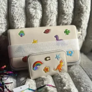 m_wp_6977a1df3509d1576146a28d Coach Crossbody & Matching Wallet Set - Leather with Patches