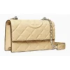 Tory Burch Small Fleming Shoulder Bag in Cream Polished Leather