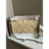 Tory Burch Small Fleming Shoulder Bag in Cream Polished Leather