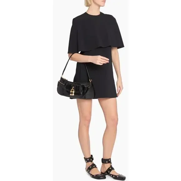 m_wp_697ea289dc3b46536c6395d9 Chloé The 99 Leather Shoulder Bag - Black with Gold Padlock