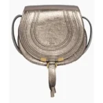 Chloé Marcie Small Shoulder Bag - Metallic Gray Crossbody