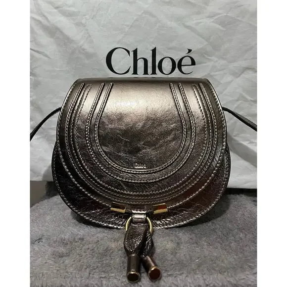m_wp_69861bf6a0dc2bb5e4a6e6eb Chloé Marcie Small Shoulder Bag - Metallic Gray Crossbody