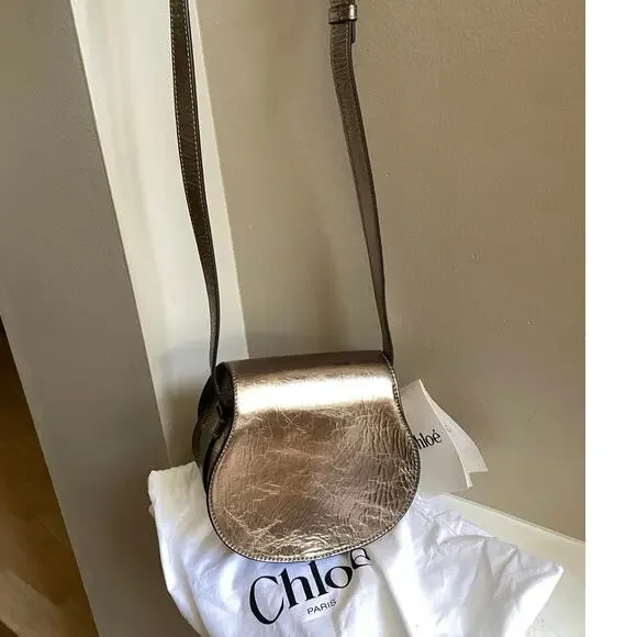 m_wp_69861bfa2326c81e875ec84d Chloé Marcie Small Shoulder Bag - Metallic Gray Crossbody