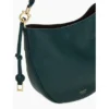 Ferragamo Gancini Leather Hobo Bag - Forest Green