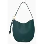 Ferragamo Gancini Leather Hobo Bag - Forest Green